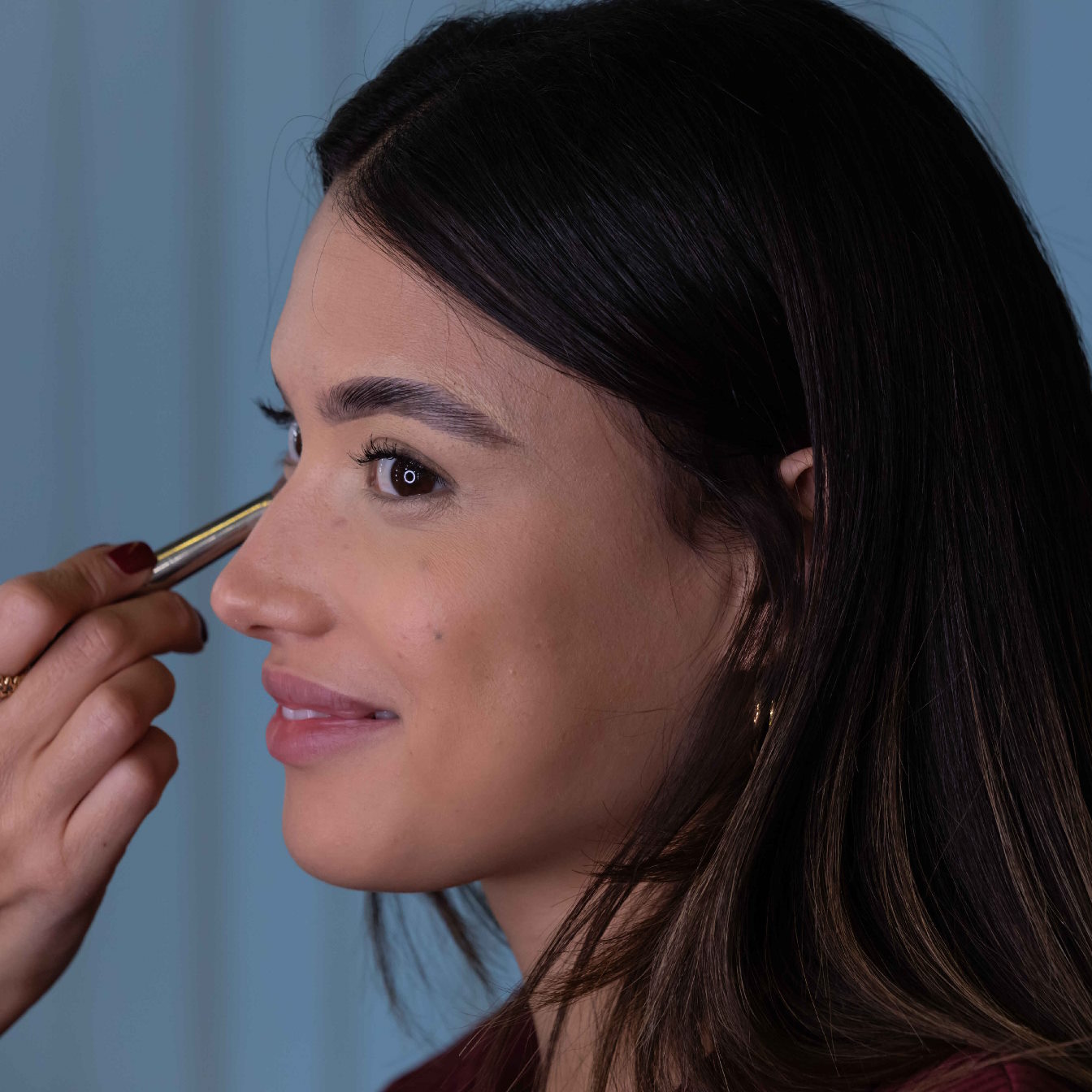 Maquilleur et modèle